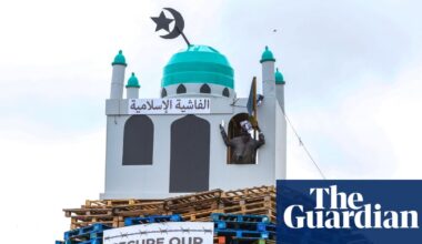 Mosque effigy on loyalist bonfire in Northern Ireland condemned as ‘vile’ | Northern Ireland
