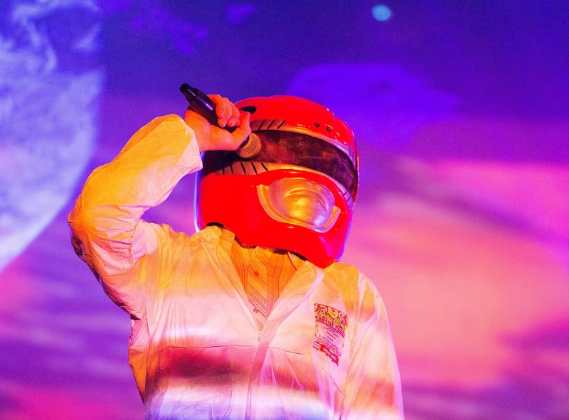 Gruff Rhys of Super Furry Animals, who played Electric Arena on Friday night at Electric Picnic. Photograph: Dave Meehan