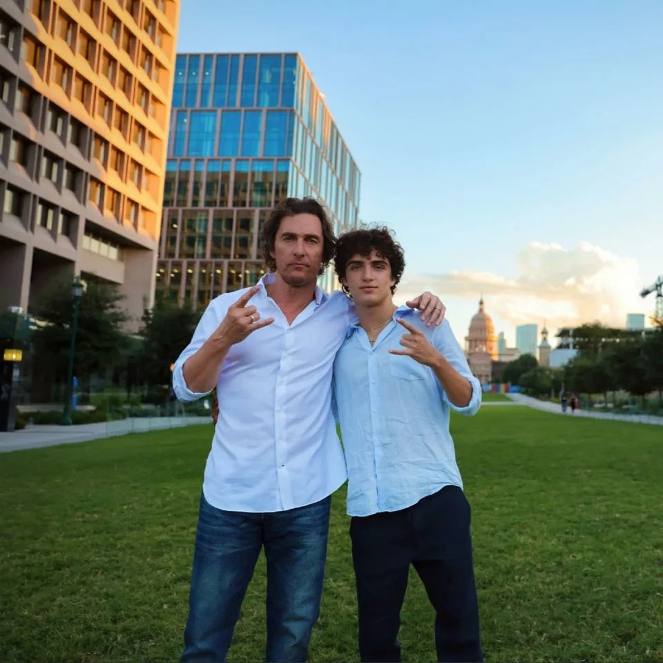 Matthew McConaughey and his son Levi.Credit: Matthew McConaughey/Instagram