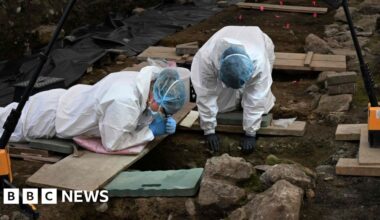 Tuam: Excavation team find 22 new sets of infant remains in Galway - BBC