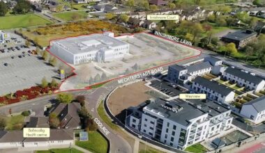 View of the former Dell/EMC site to be redeveloped for housing by O'Callaghan Properties in Ballincollig, Cork.