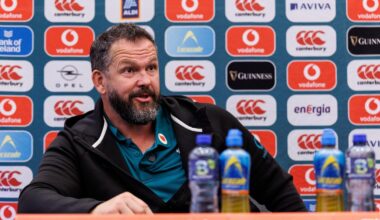 Head Coach Andy Farrell. Pic: INPHO/Ben Brady