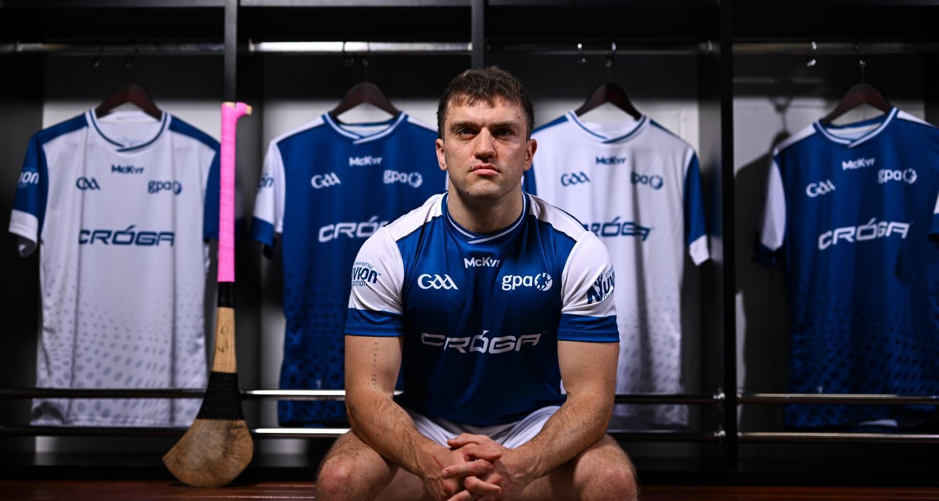Clare hurler Shane O'Donnell during the Cróga Nutrition product launch at Croke Park in Dublin. This launch event unveiled a groundbreaking new sports nutrition brand, specially formulated for Gaelic games, that has been developed as a joint venture between the GAA, GPA and Nuvion Nutrition. Photo by David Fitzgerald/Sportsfile