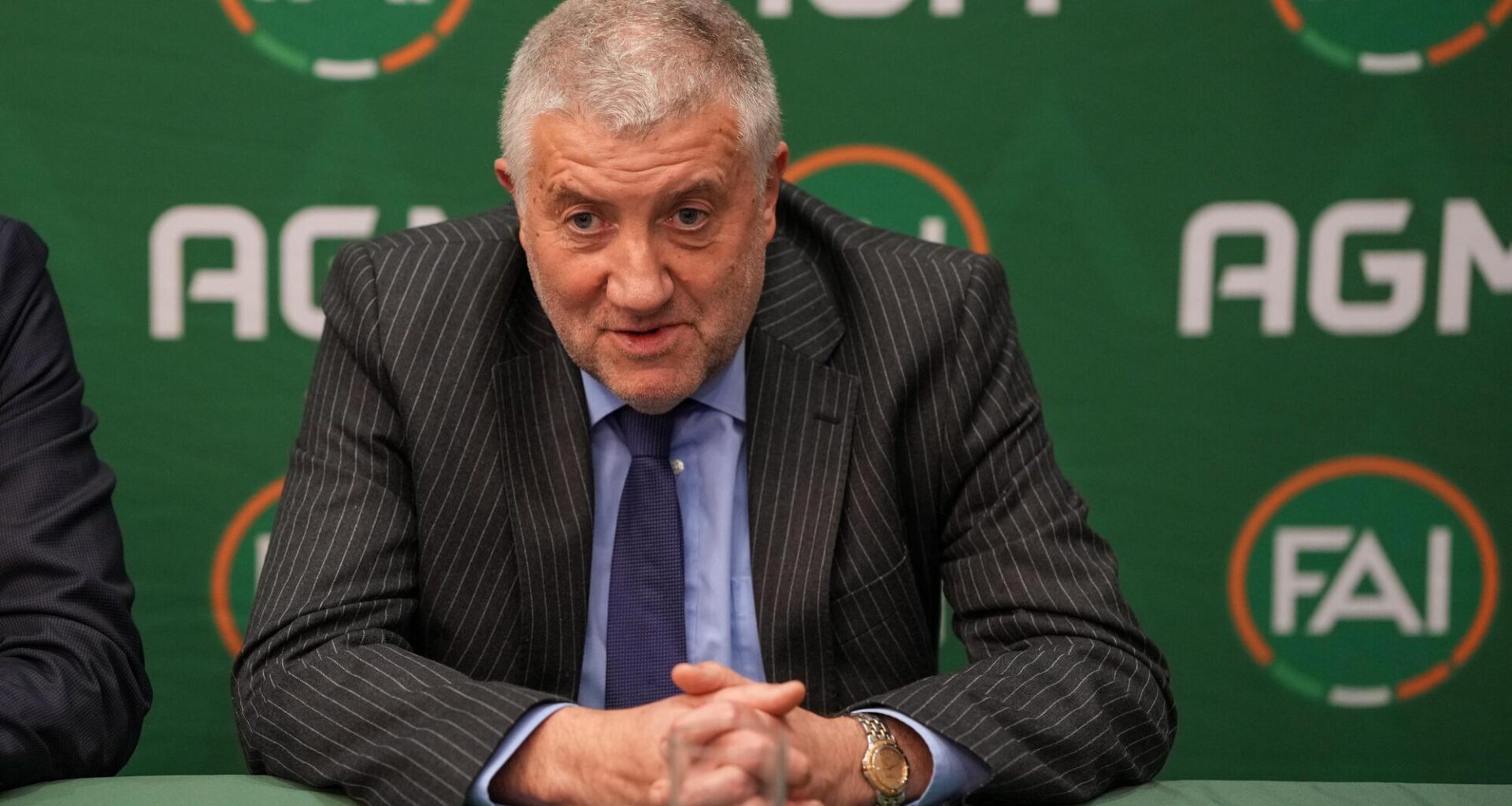 Paul Cooke, FAI President. Pic: James Lawlor/Inpho
