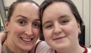 Maureen O'Sullivan with her daughter Féile O'Sullivan, who now has a prosthetic leg. 'And actually she was doing table tennis the last day; she was standing up doing it. It was cool to see,' says Maureen. Picture provided to the 'Irish Examiner' by Maureen O'Sullivan. 