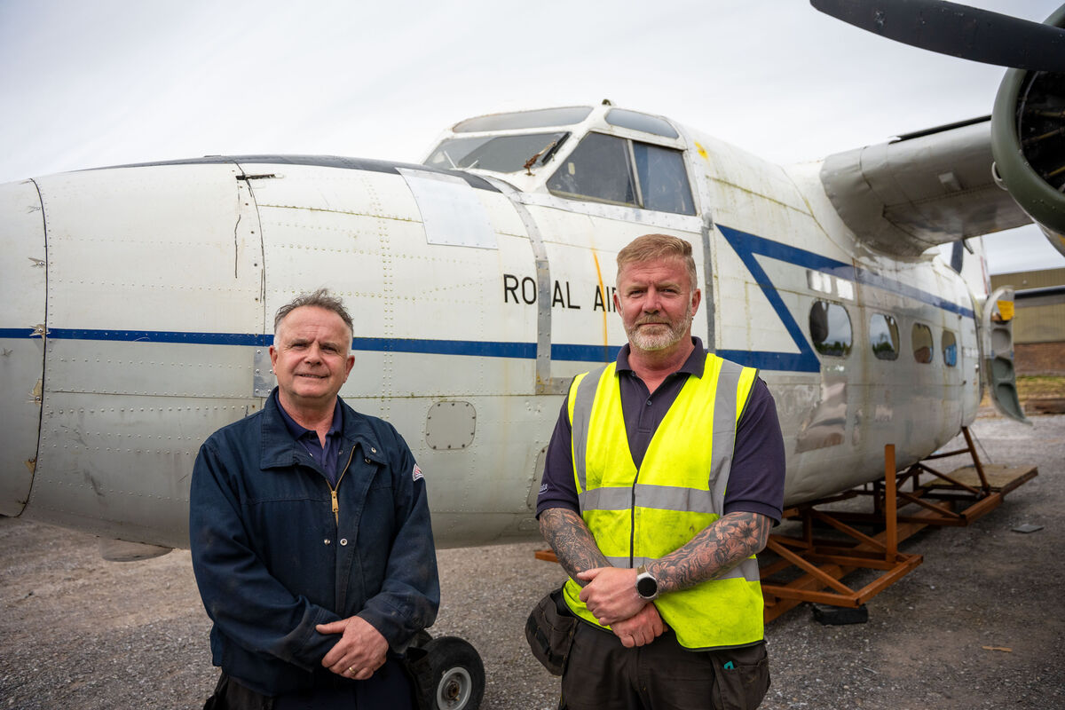Tim Crowley and James Radford rebuilt the plane over a 14-day period.