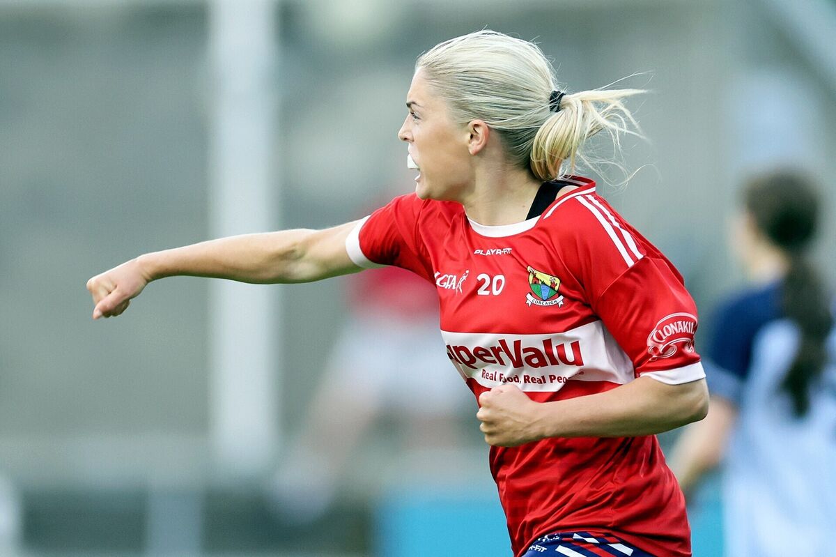 Dublin vs Cork: Cork's Abigail Ring celebrates scoring her side’s second goal