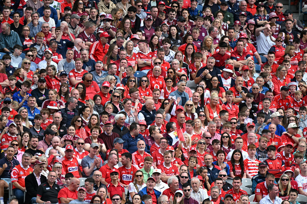  Cork fans travelled to GAA headquarters in huge numbers again. Picture: Larry Cummins