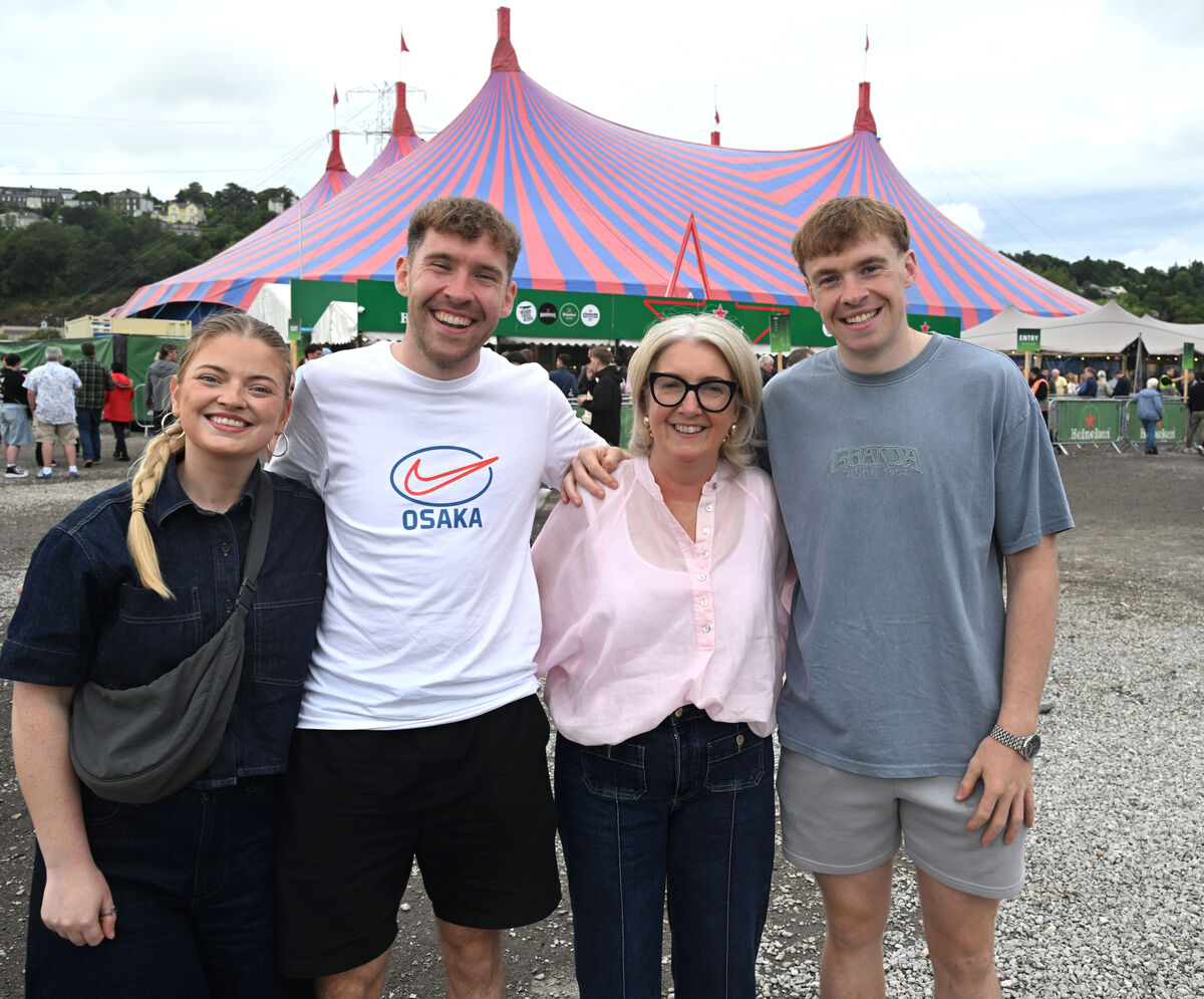  Niamh Keane, Kerry with Paul, Mary Clare and Eoin Healy, from Fermoy at the Christy Moore gig.