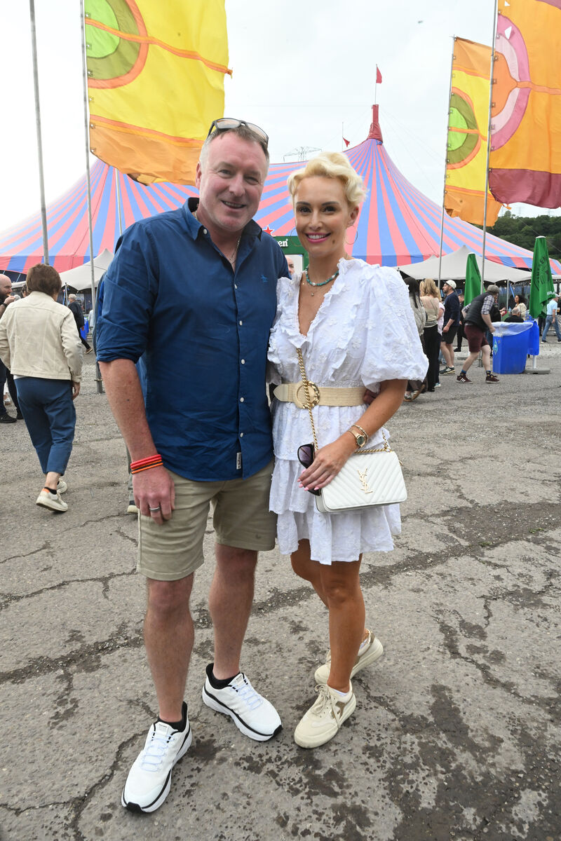  Brian O'Herlihy and Debbie Kent, from Dublin Hill at the Christy Moore gig.