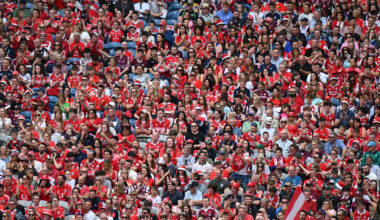 UNREAL SUPPORT: A huge Cork crowd travelled to follow Cork against Galway at Croke Park so how is that a negative?  Picture: Larry Cummins