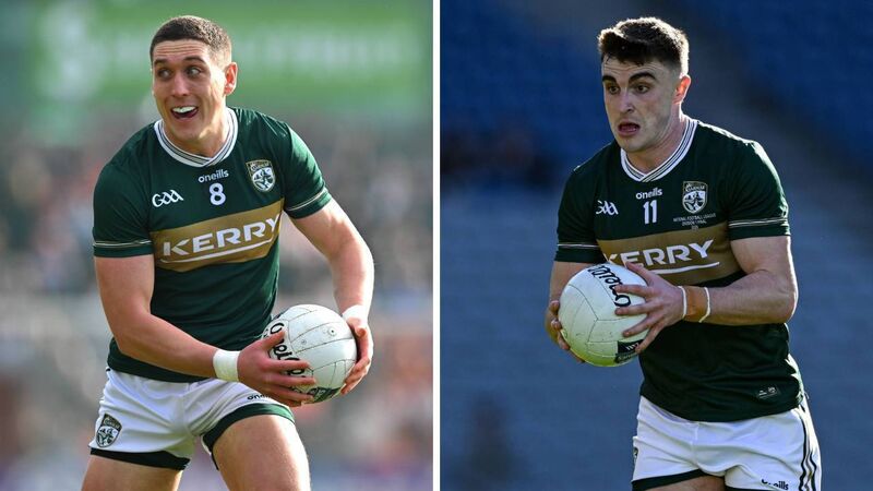 Kerry footballers Joe O'Connor and Seán O'Shea. Pics: Ray McManus/Sportsfile