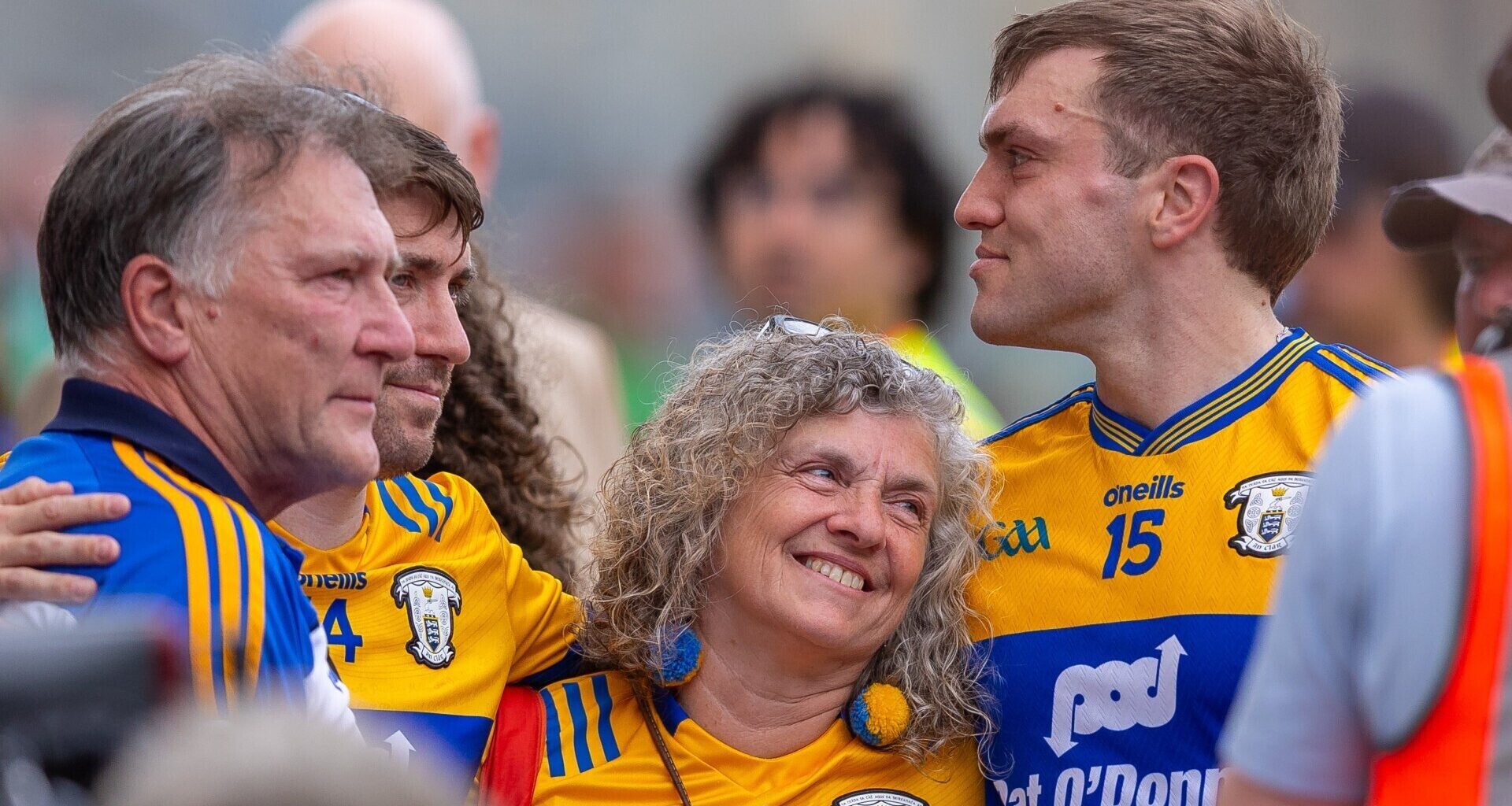 GREAT SERVANT: Clare's Shane O'Donnell with family after the game. Pic: Tom O’Hanlon/Inpho