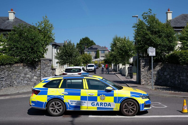 Gardai at the scene of Homeland Estate, Muckross Road, Killarney, on Tuesday. Picture: Don MacMonagle
