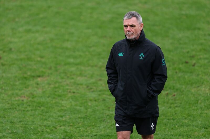 THE BLAME GAME: Performance coach Gary Keegan with the Ireland squad in Australia. He worked with the Cork hurlers twice in recent years but has been hugely successful on the rugby front. Picture: INPHO/Ben Brady