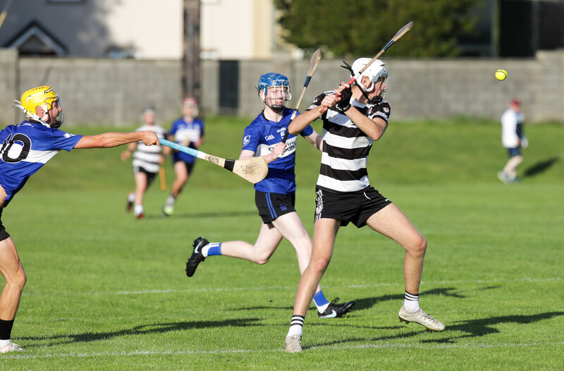  Midleton's Scott Dunlea clears the ball during Wednesday's Rebel Óg U18 Premier 1 HL final in Cloyne. Picture: David Creedon
