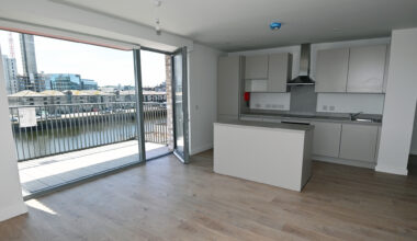 River views: The Kitchen/ living room of a two-bed at Horgan's Quay apartments. Picture: Eddie O'Hare