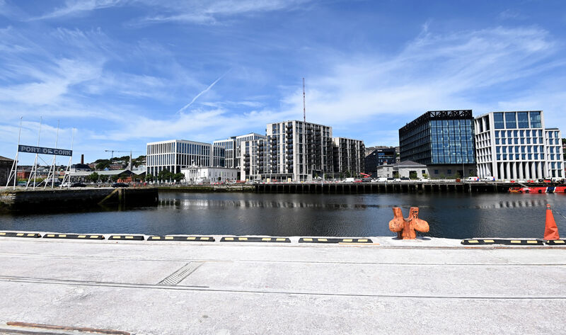 View of Horgan's Quay apartments (centre) Picture: Eddie O'Hare