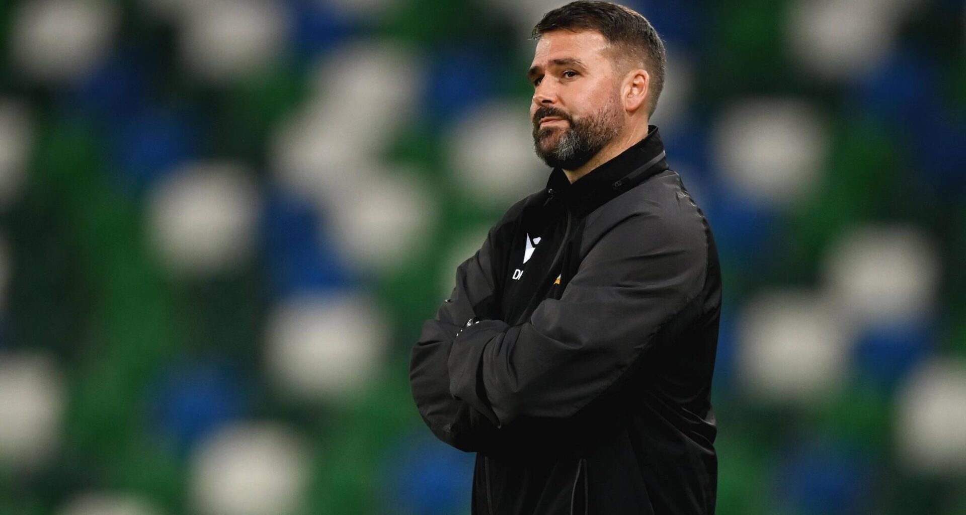 Linfield manager David Healy during the 2025 UEFA Conference League Play-off Round second leg match between Linfield and Shelbourne at the Clearer Twist National Football Stadium, Windsor Park in Belfast. Photo by Ramsey Cardy/Sportsfile