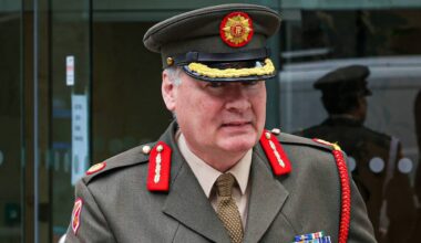Brigadier General Stephen Ryan after giving evidence at the Defence Forces Tribunal. Picture: Neil Michael.