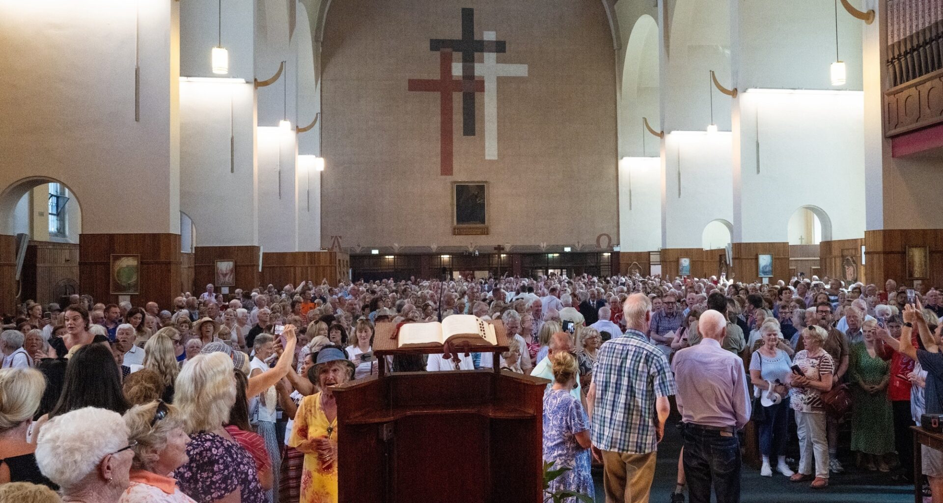 More than 2,000 people pack into St Augustine's Church for closing Mass