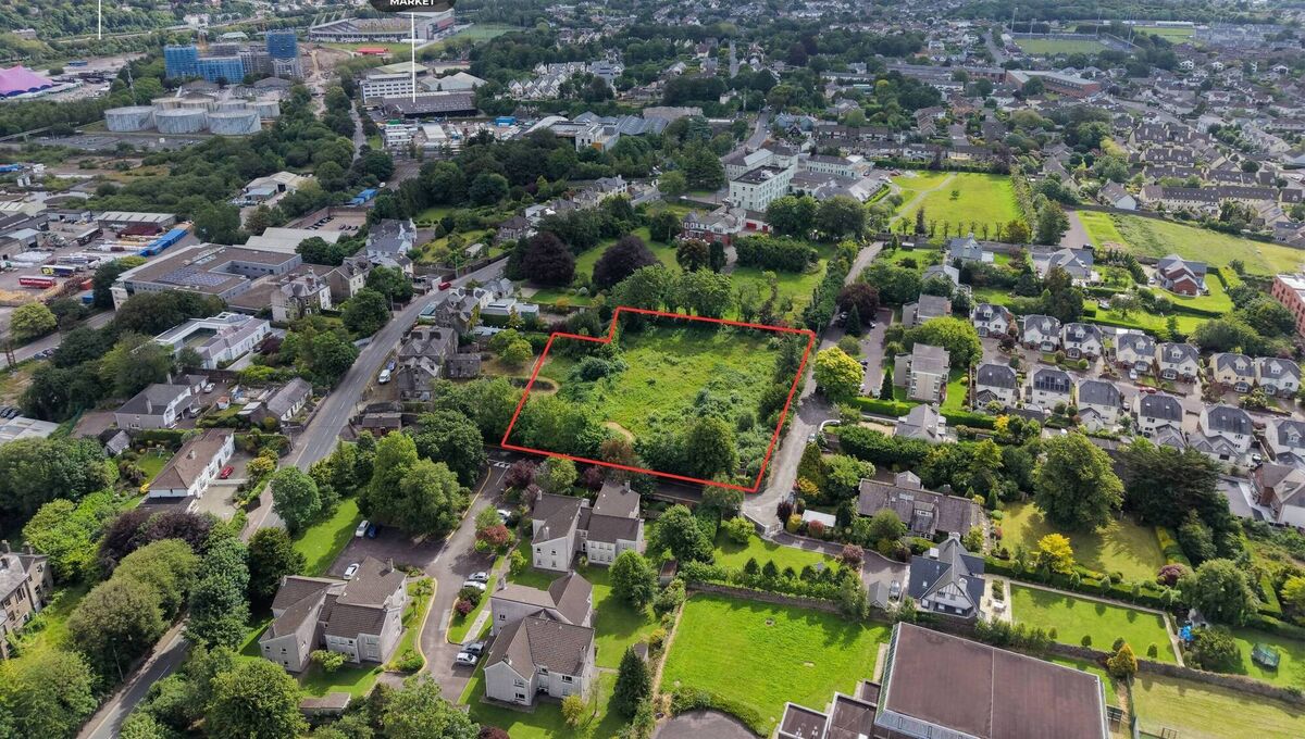 Aerial view of the site at Ashton Place, Cork.