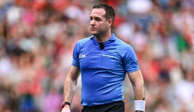 Referee Martin McNally. Pic: Ben McShane/Sportsfile