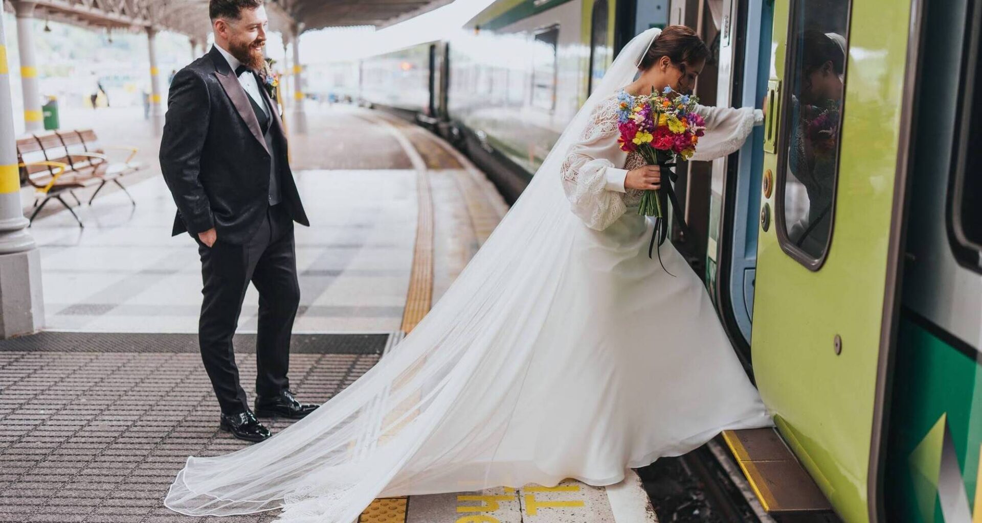Wedding of the Week: All aboard the love train for couple who tied knot in Cork
