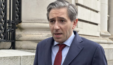 Tanaiste Simon Harris cited a transition to the euro as a major benefit as it would reduce transaction costs for businesses and customers.