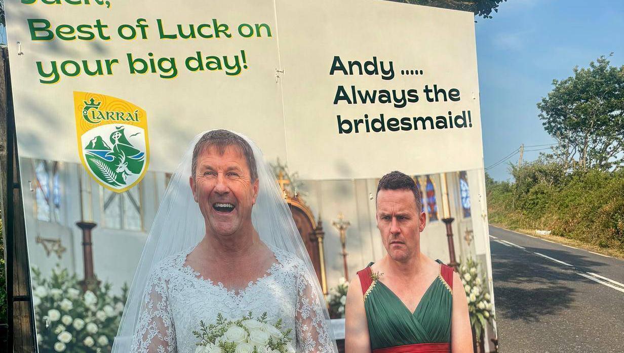 COCKY KINGDOM? All in good fun, say the lads at Brand Geeks in Killorglin. But a local backlash prompted them to remove it within 24 hours