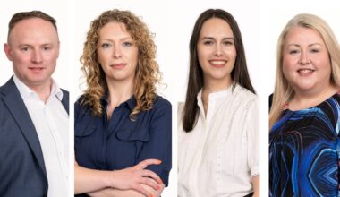 Baker Tilly Ireland new roles: Tomás O'Leary, Mary Moran, Melissa Markgraf and Eilish Haughton.