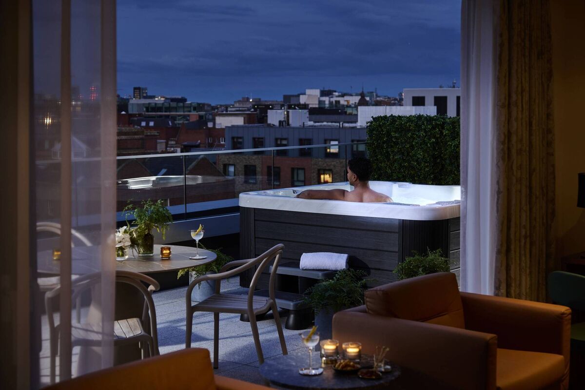 Chancery Hotel features four terrace suites with an expansive balcony and hot tub
