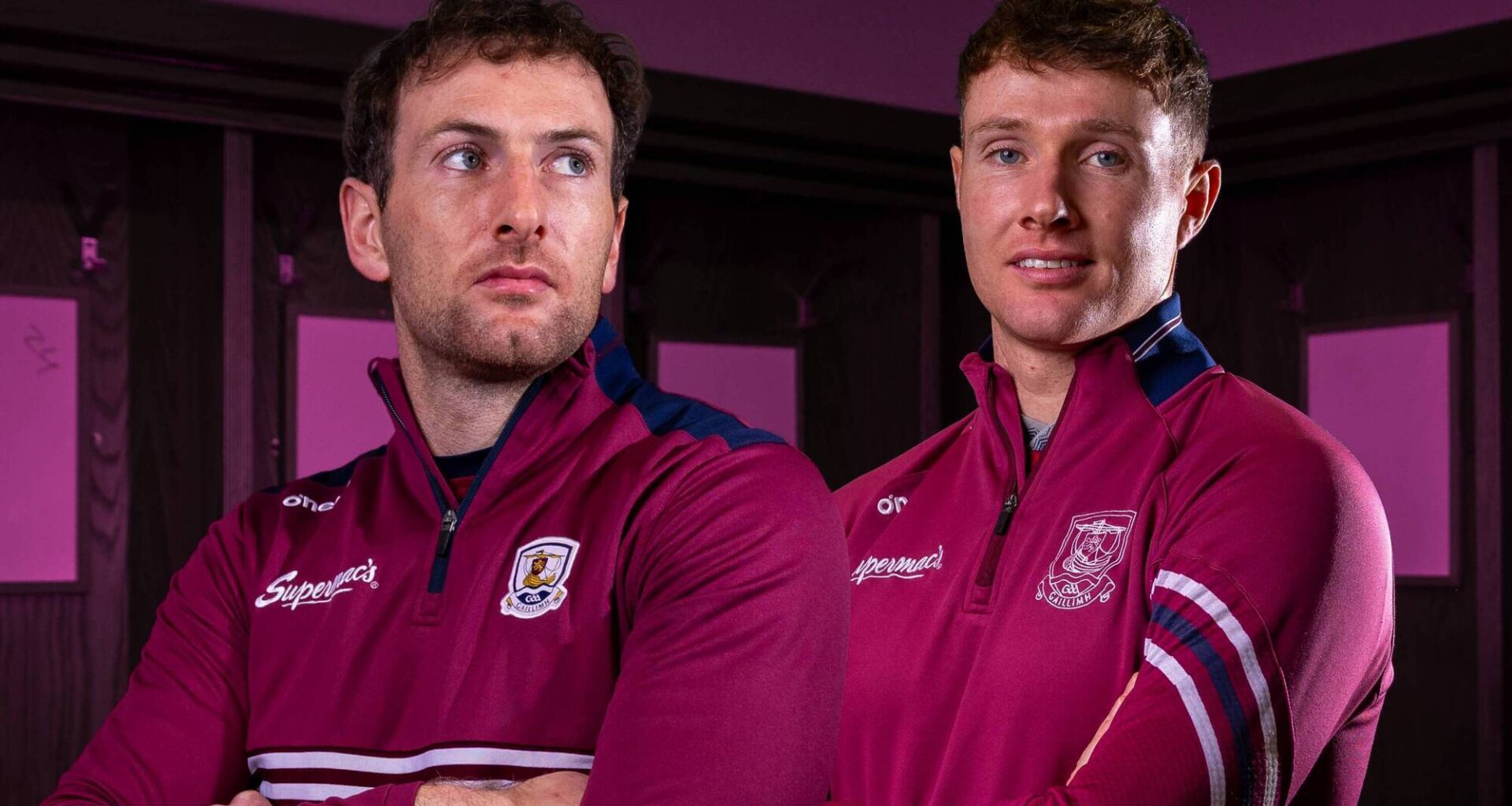 The Mannion brothers, with Padraic left and Cathal right, from the Galway final press night. Pic: Tom O'Hanlon/Inpho