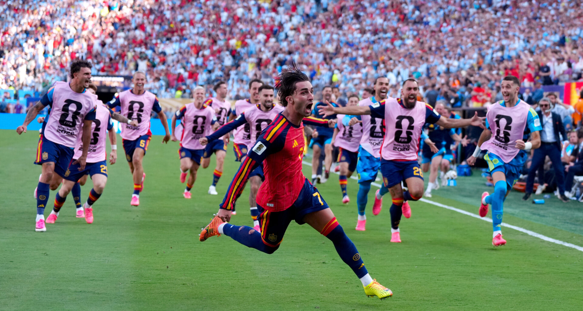 Ferran Torres scored the winning goal for Spain in the 106th minute against Argentina. Pic: PA Wire/PA Images