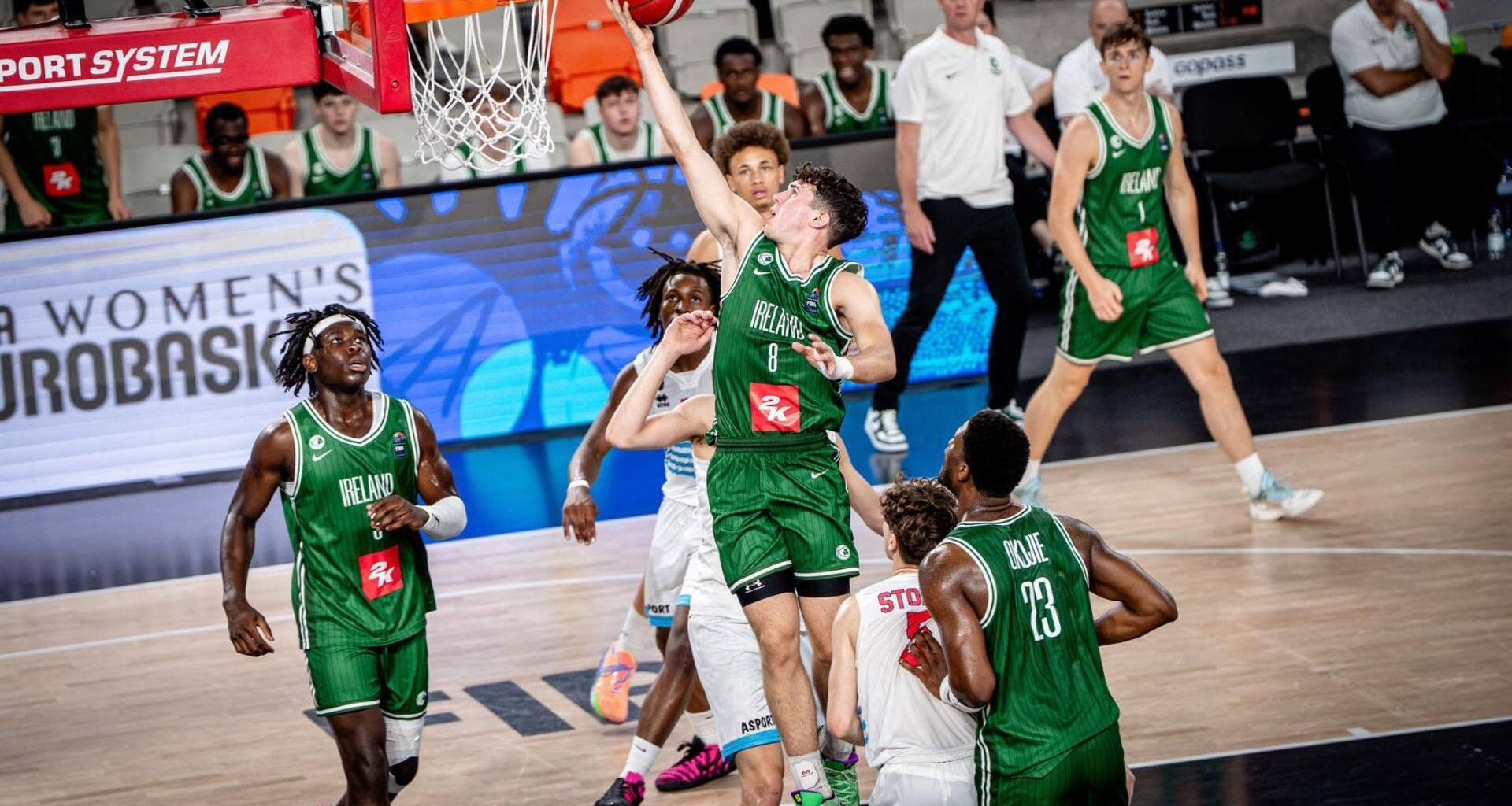 The fifth place finish at the Fiba U20 Youth EuroBasket Division B tournament was Ireland's best ever performance at the grade. Pic: Basketball Ireland
