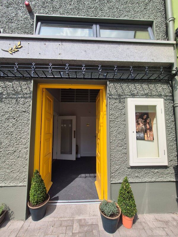 The entrance to Kali Hair Studio, on Main Street, Macroom