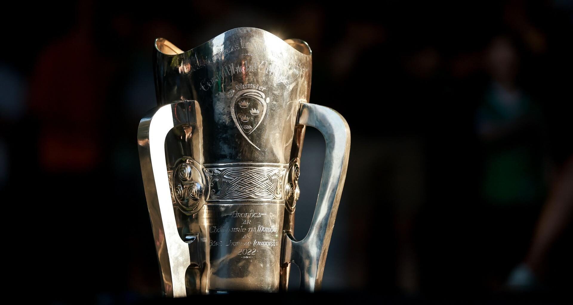 THE GOAL: The Liam MacCarthy Cup at the Limerick homecoming on Monday. Pic: INPHO/James Crombie