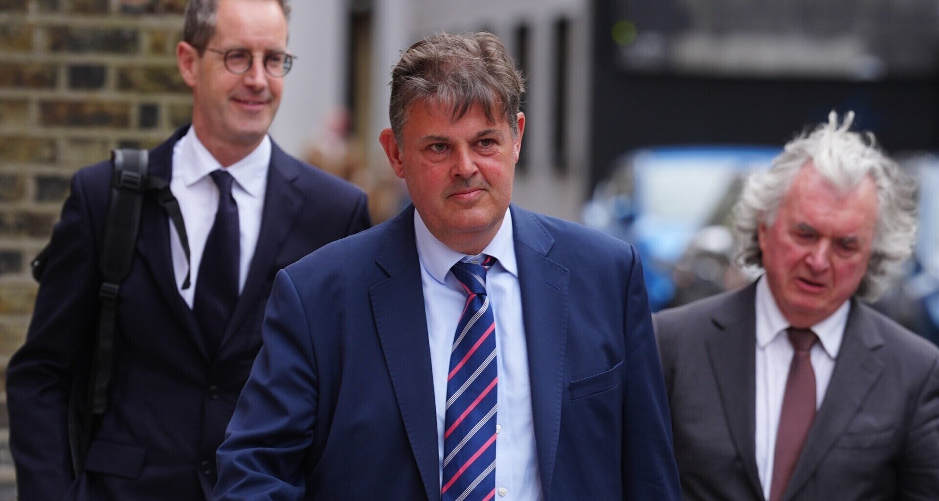 RTÉ deputy director general Adrian Lynch, director general Kevin Bakhurst and board chairman Terence O'Rourke arriving for a meeting communications minister Patrick O'Donovan in Dublin over recent pay revelations. Picture: File picture: Brian Lawless/PA Wire