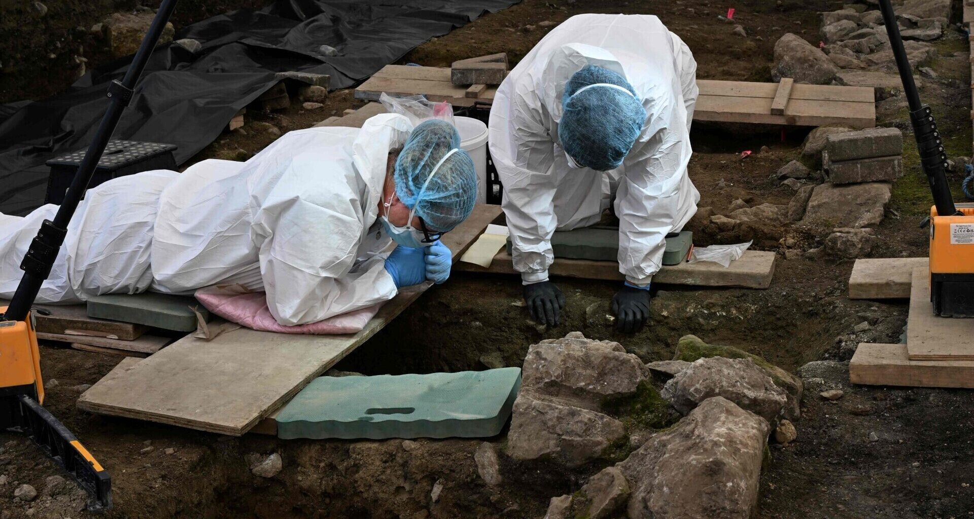 A search which began last July has so far discovered the remains of 99 infants at the former mother and baby home in Tuam, Co Galway. Picture: The Office of the Director of Authorised Intervention Tuam (ODAIT)/PA