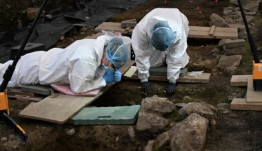 A search which began last July has so far discovered the remains of 99 infants at the former mother and baby home in Tuam, Co Galway. Picture: The Office of the Director of Authorised Intervention Tuam (ODAIT)/PA