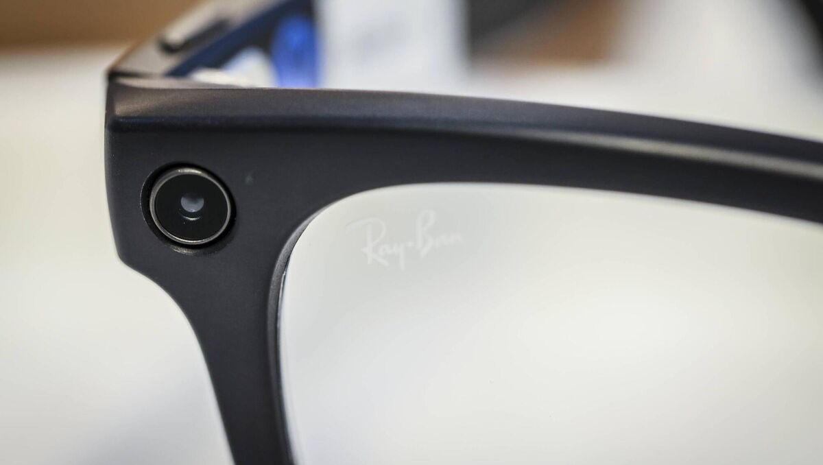 A pair of Ray-Ban Meta Wayfarer AI glasses. Meta announced new measures to combat secret filming, with glasses not be able to capture content if the LED light has been tampered with. Picture: Angel Garcia/Bloomberg