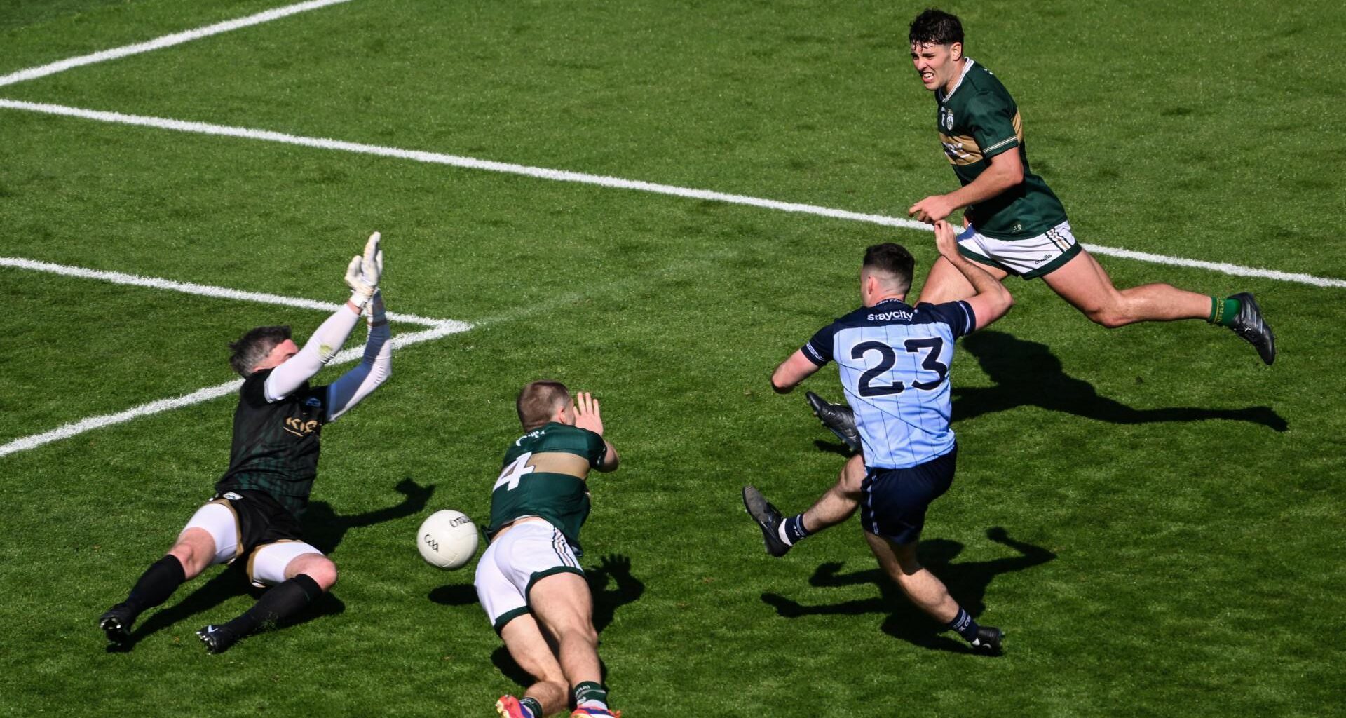 TURNING POINTS: Dublin's Ross McGarry has a shot on goal saved by Kerry goalkeeper Shane Murphy during the All-Ireland semi-final. Pic: Dáire Brennan/Sportsfile.