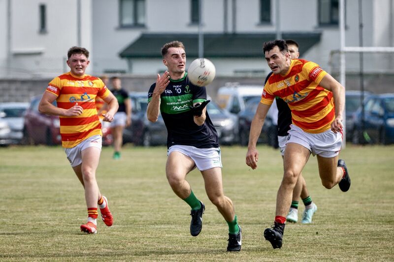  Nemo Rangers’ Conor Shalloe makes a catch. Picture: Chani Anderson