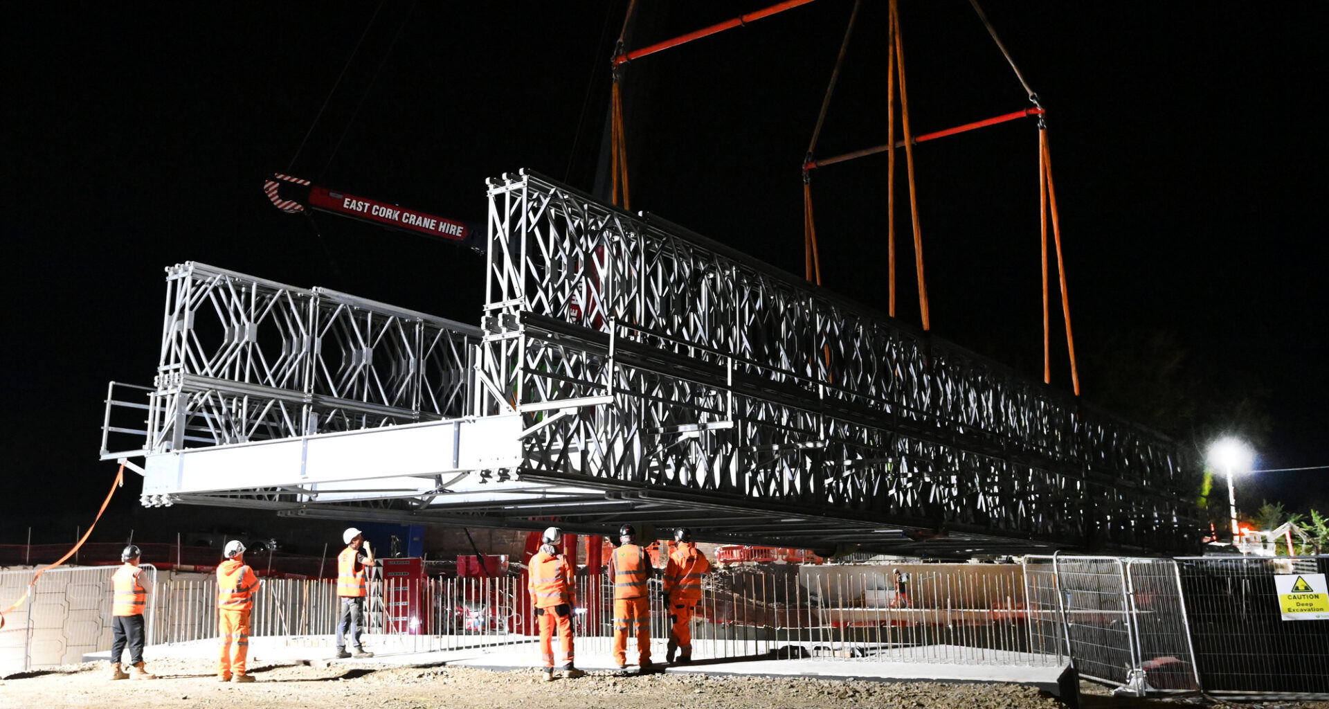 Watch: Temporary bridge on Cork motorway project lifted into place