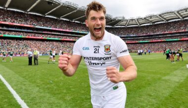 18 season into his Mayo career, Aidan O'Shea has won an All-Ireland medal. Pic: ©INPHO/Ryan Byrne