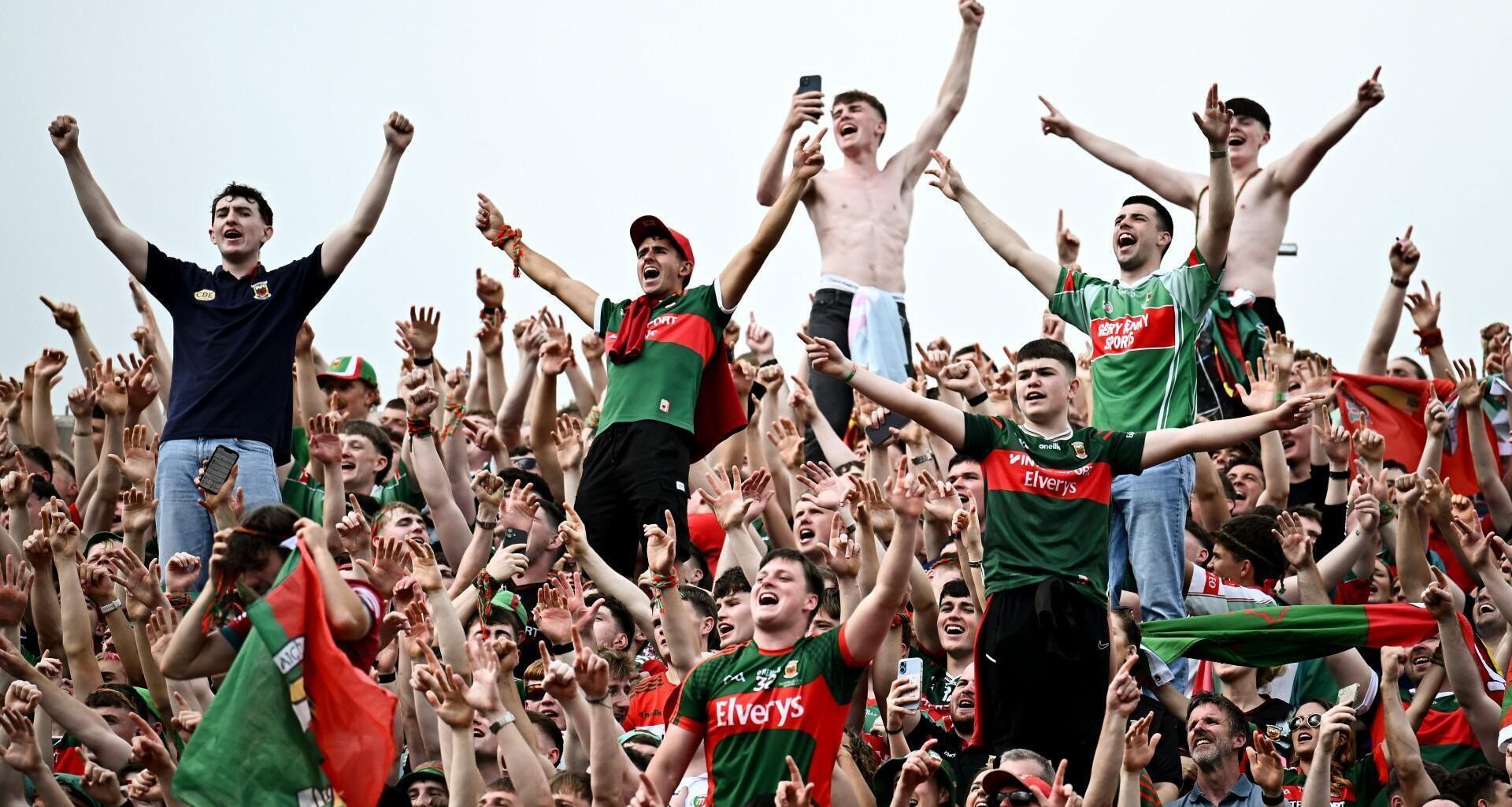 CURSE BE DAMNED: Mayo supporters celebrate after the GAA Football All-Ireland Senior Championship final. Pic: Seb Daly/Sportsfile