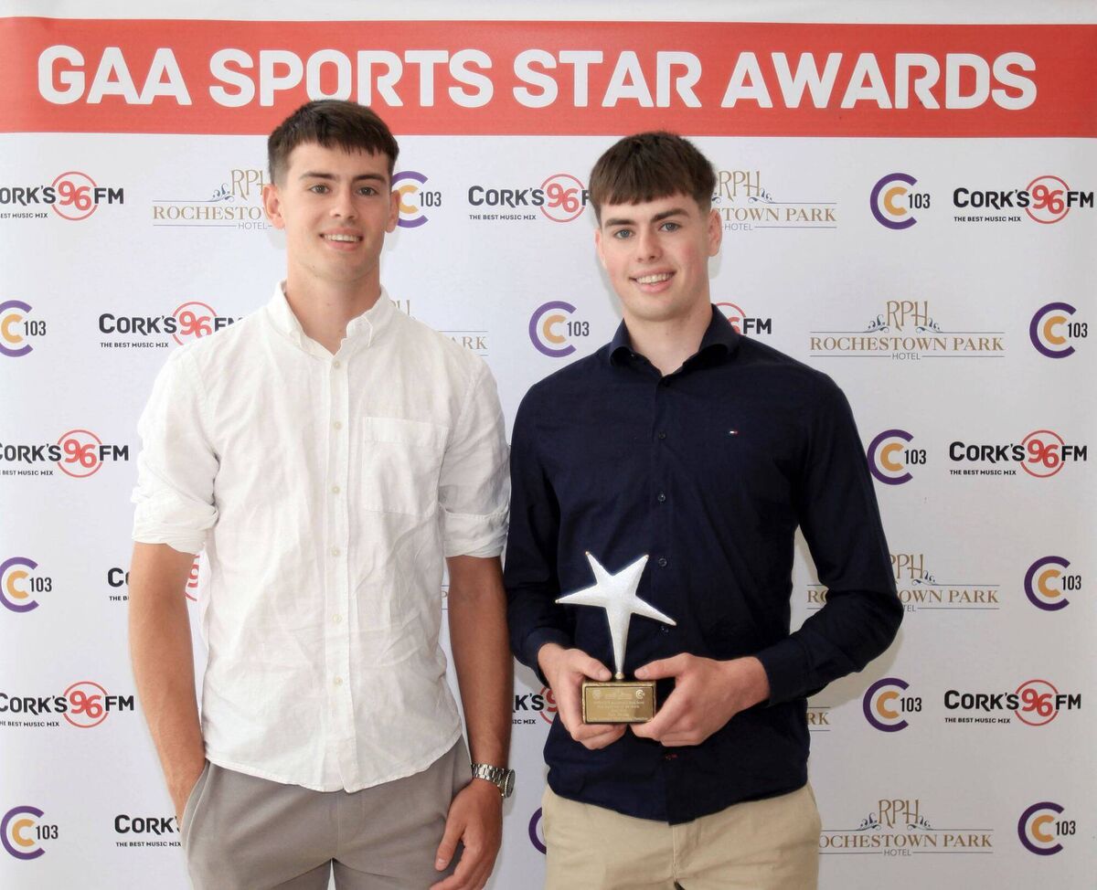 96FM/C103 Sports Award winner for June, Rory Twohig, on the right, with his brother, Cillian. Picture: Tony O'Connell