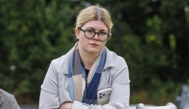 Health Care Assistant Ciara Corvan arrives at Craigavon Crown Court. Picture: Liam McBurney/PA Wire