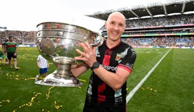 Paddy Tally can see Mayo challenging for future All-Irelands because of their average age of 24.  Pic: Stephen McCarthy/Sportsfile