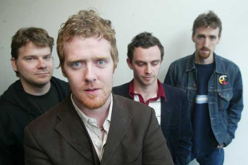 Glen Hansard in 2003 with other members of The Frames, Rob Bochnik,  Joseph Doyle and Colm Mac Con Iomaire. Picture: Gareth Chaney Collins